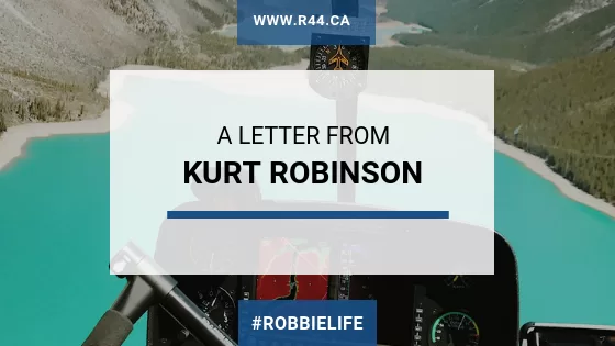 A Letter from Kurt Robinson